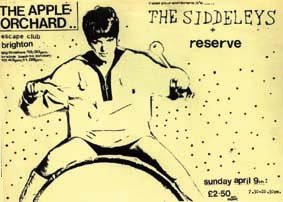 Flyer for a gig at The Apple Orchard, The Escape Club, Brighton